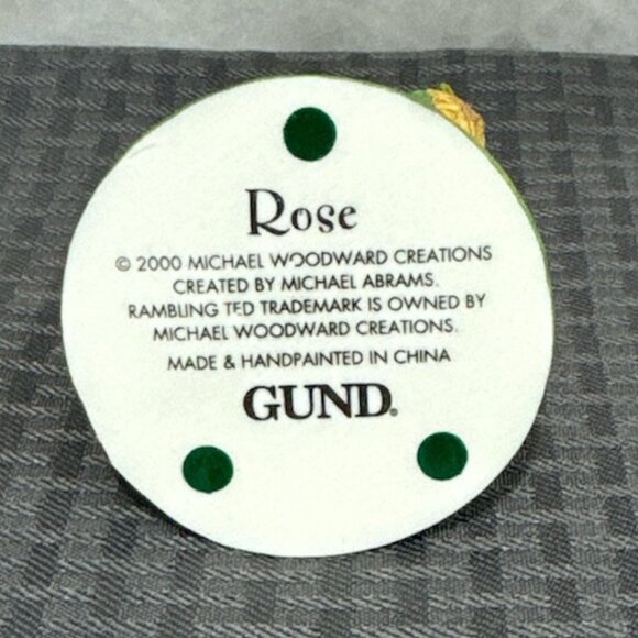 NIB Gund Rose Figurine from Michael Woodward Creations Created by Michael Abrams - Picture 5 of 11